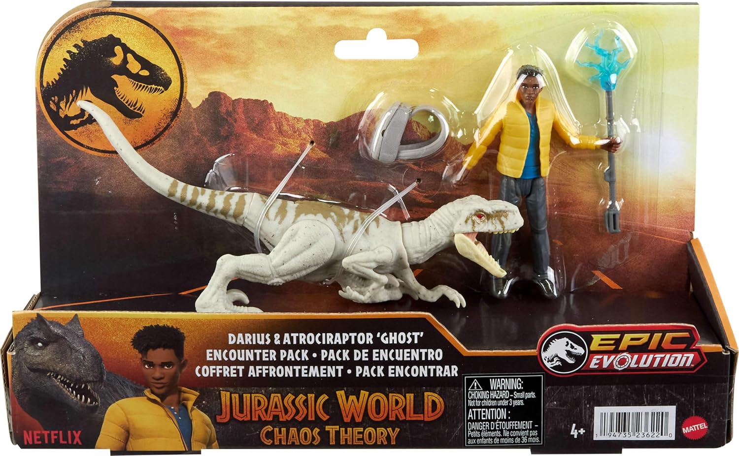 Jurassic World Chaos Theory Encounter Darius & Atrociraptor Ghost