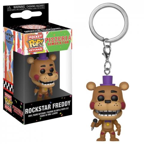 Llavero Funko Pop FNF Pizza Simulator Rockstar Freddy