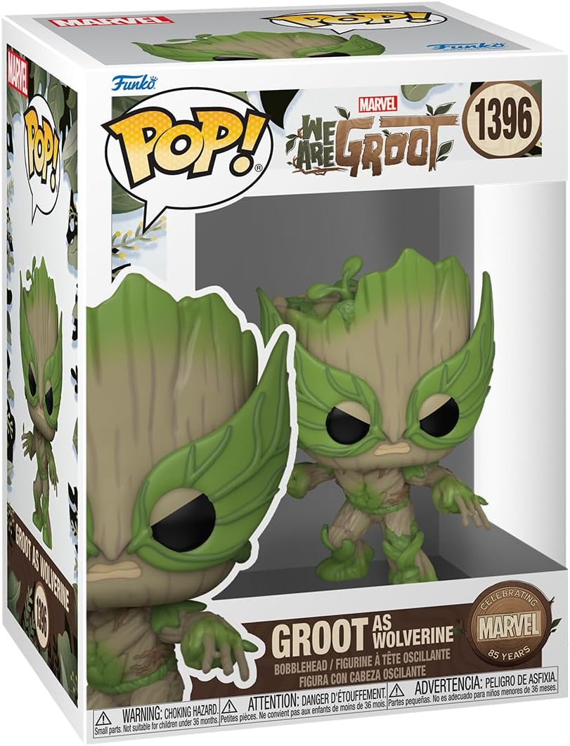 Funko Pop Marvel 85th We are Groot Groot as Wolverine