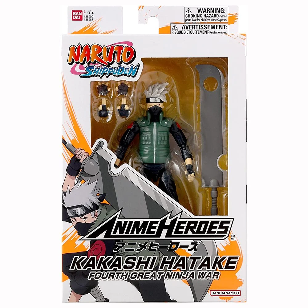 Bandai Anime Heroes Naruto Hatake Kakashi Fourth Great Ninja War