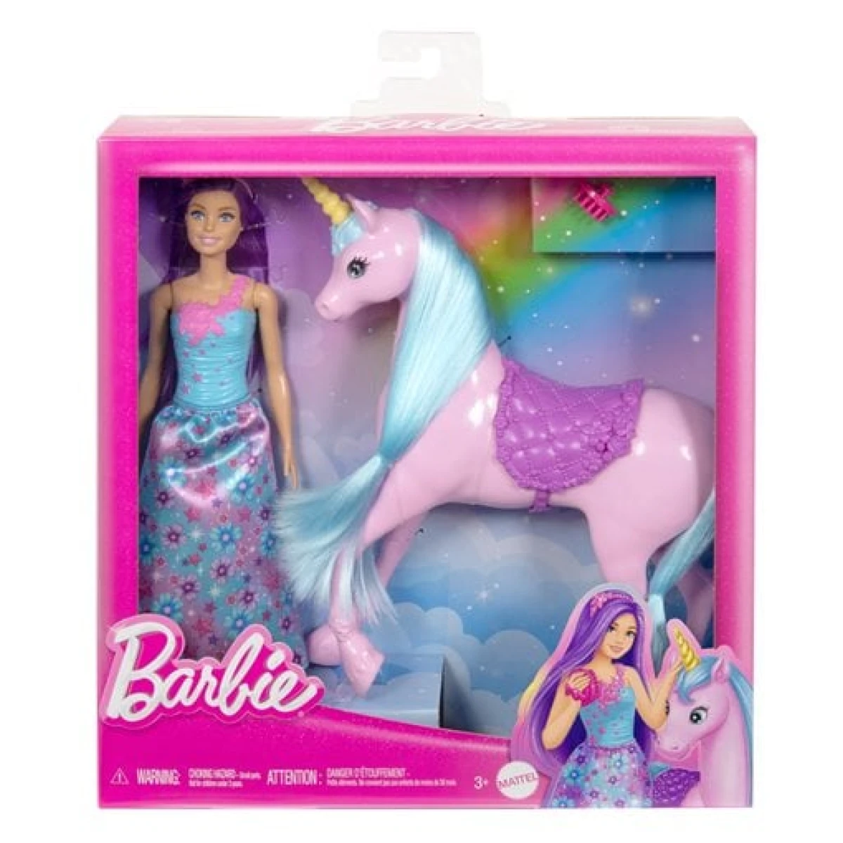 Barbie Doll and Unicorn Set