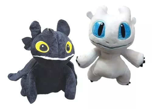 Peluche  Chimuelo Blanco y Negro