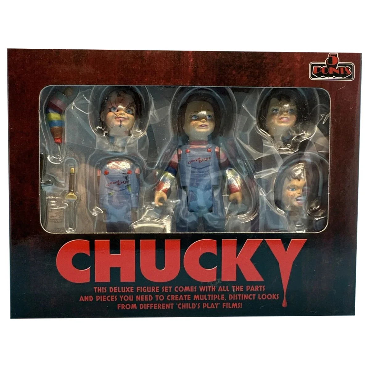 Mezco 5 Points Chucky Deluxe Figure Set