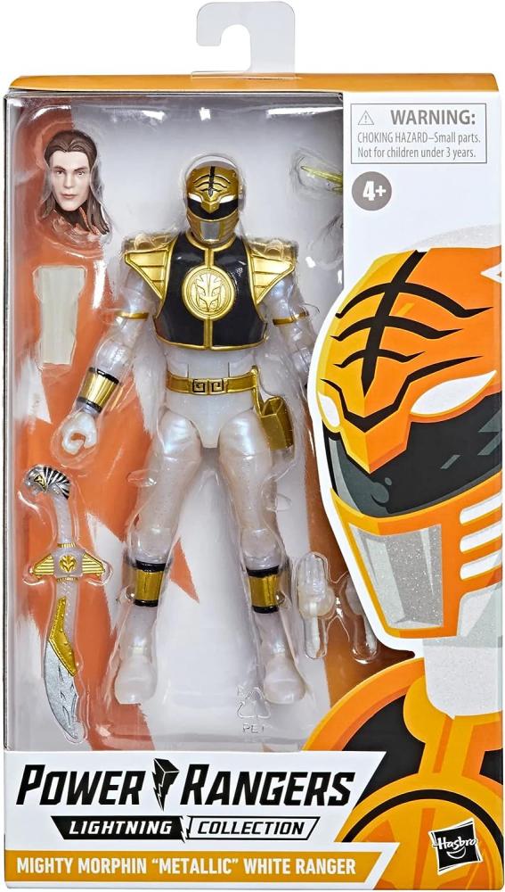 Power Rangers Lightning Mighty Morphin Metallic White Ranger