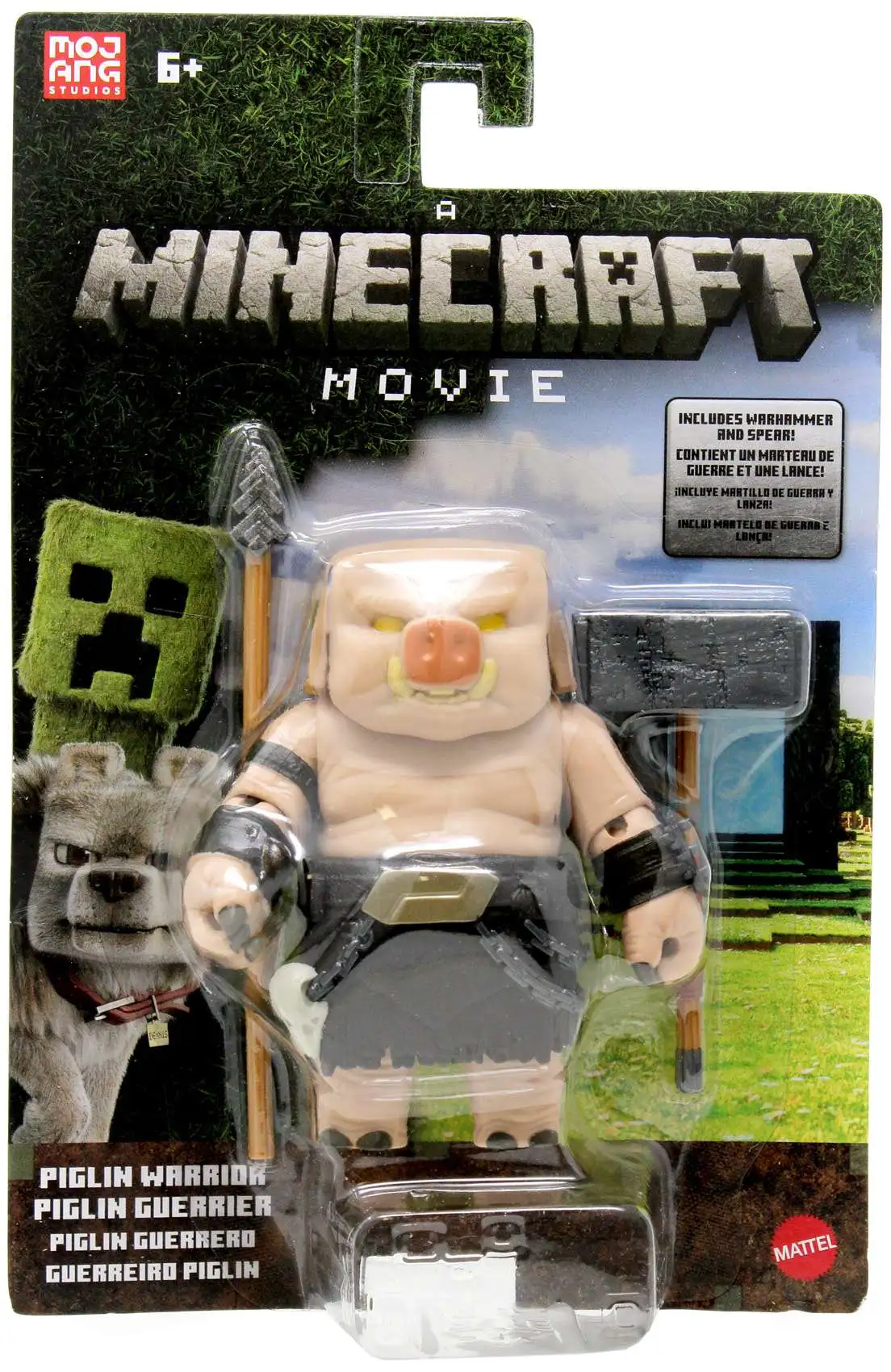 Minecraft Movie Piglin Warrior Con Accesorio