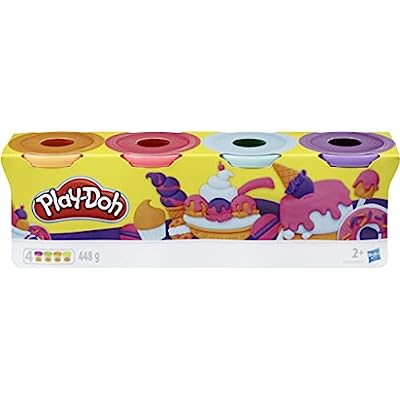 Play-Doh Classic Colors Celeste, Violeta, Naranja, Rojo