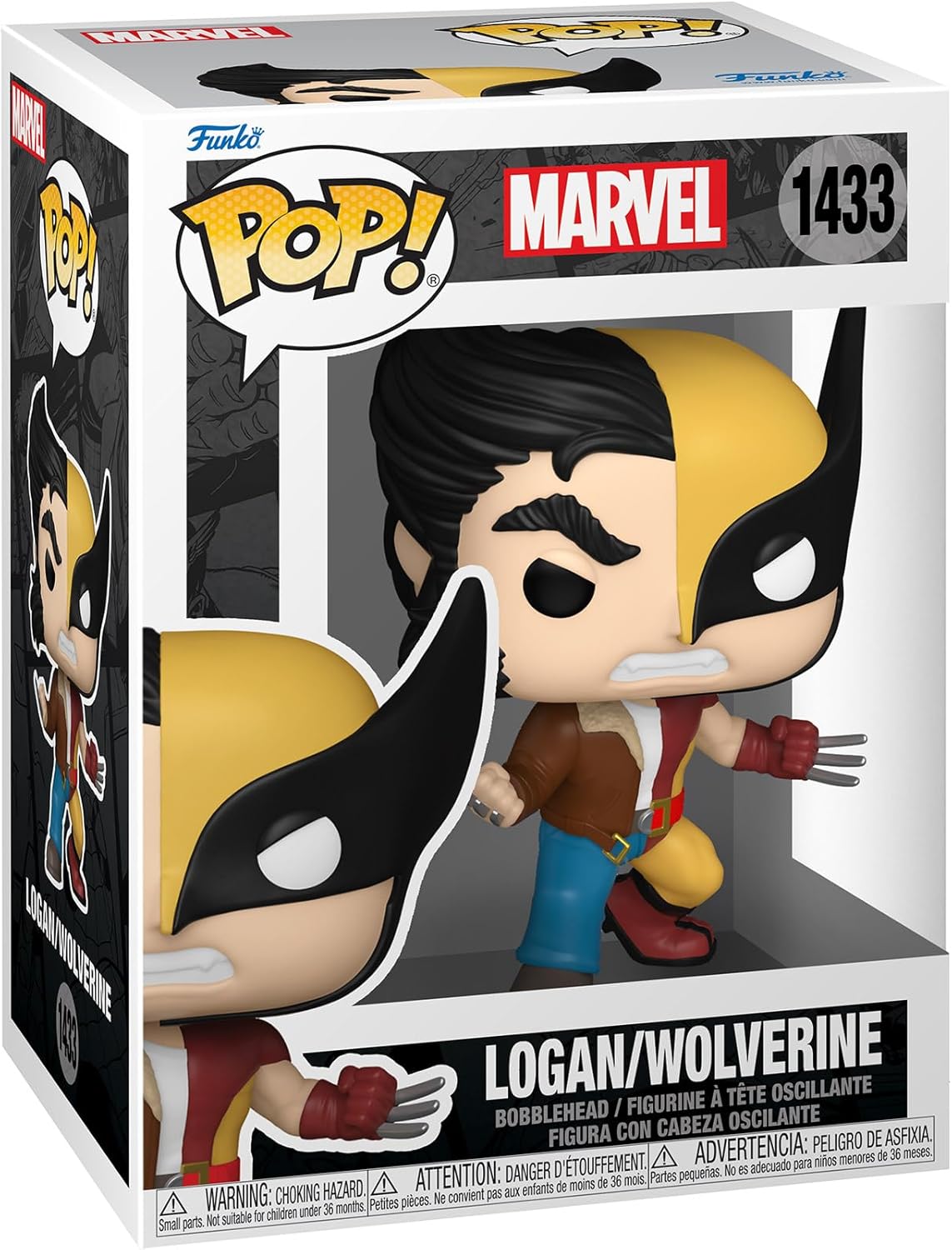 Funko Pop Marvel Split Wolverine/Logan