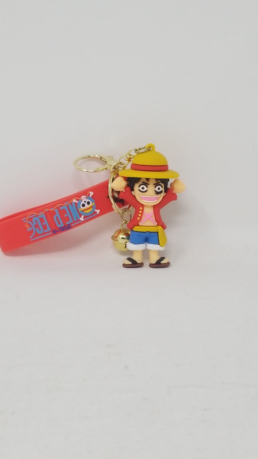 Llavero Goma One Piece  Luffy Sombrero Amarillao