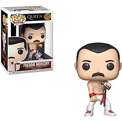 Funko Pop Queen Freddie Mercury Glitter Exclusive CAJA ABOLLADA