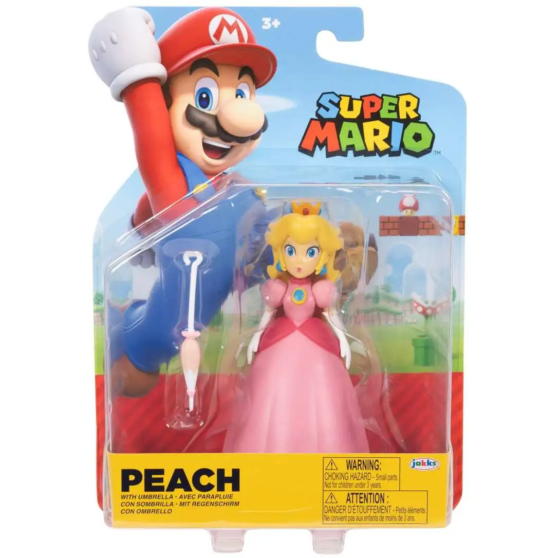 World of Nintendo Super Mario Princess Peach with Umbrella