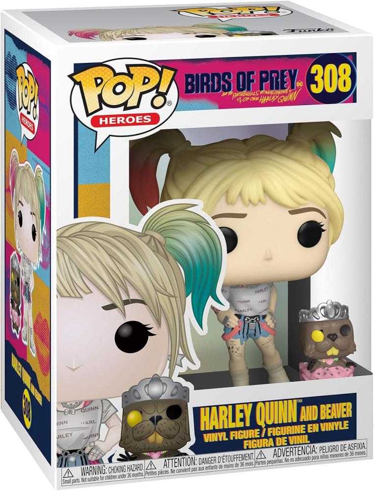 Funko Pop Birds of Prey Harley Quinn with Beaver