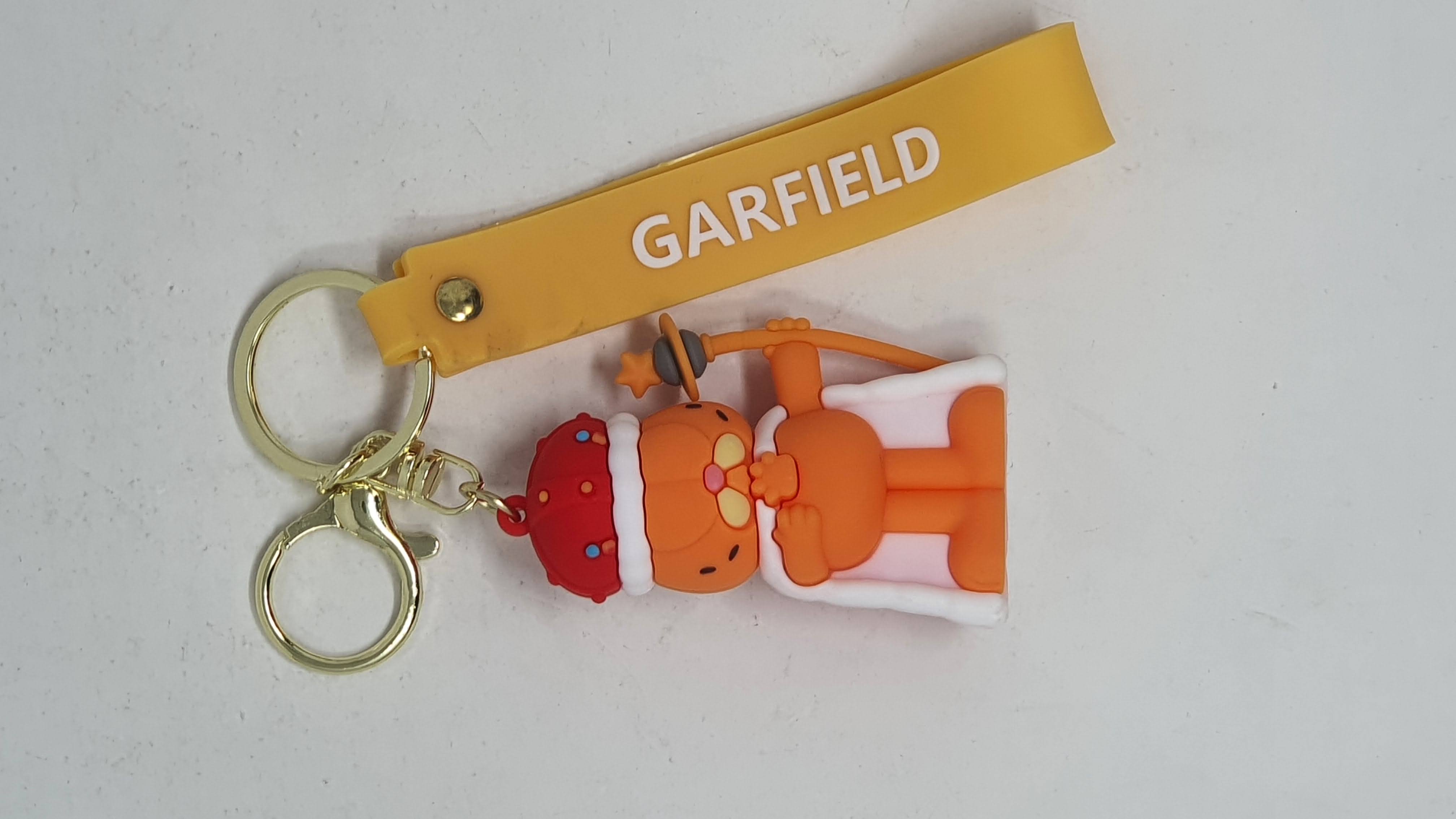 Llavero Goma Garfield Rey