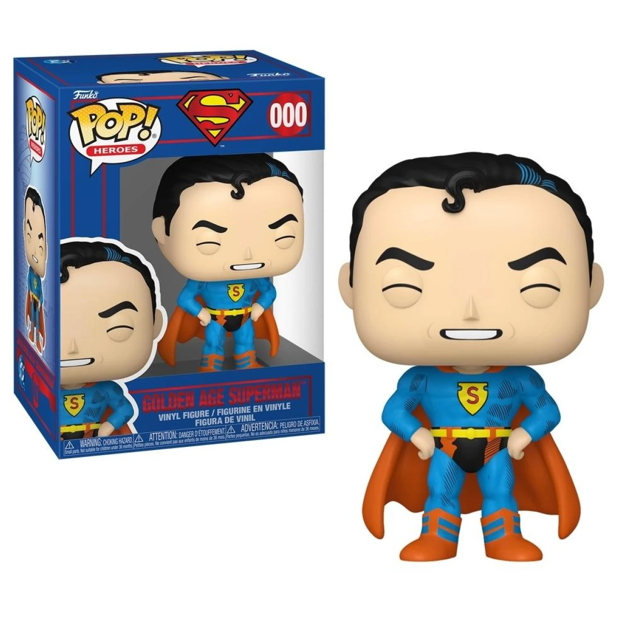 DC Comics Shield Through the Ages Golden Age Superman Funko Pop
