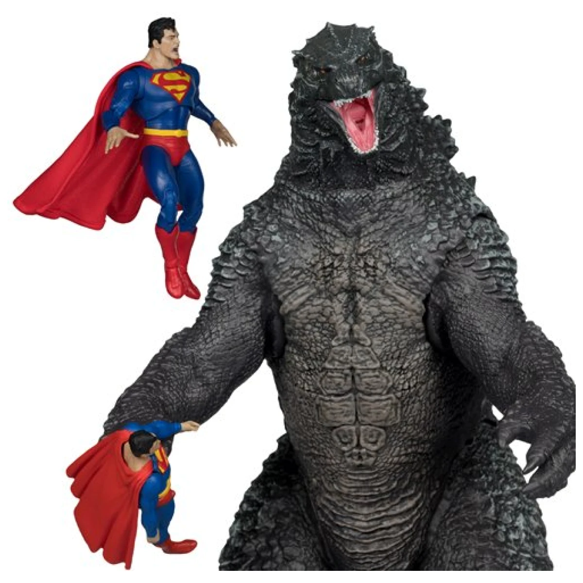 DC Multiverse Superman vs. Godzilla Megafig Justice League vs. Godzilla vs. Kong Action Figure 2-Pack