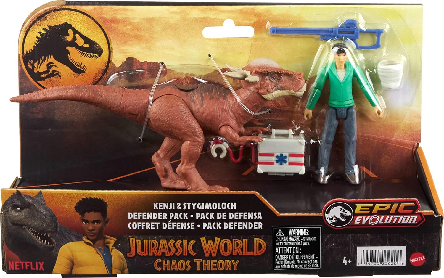 Jurassic World Chaos Theory Defender Kenji & Stygimoloch