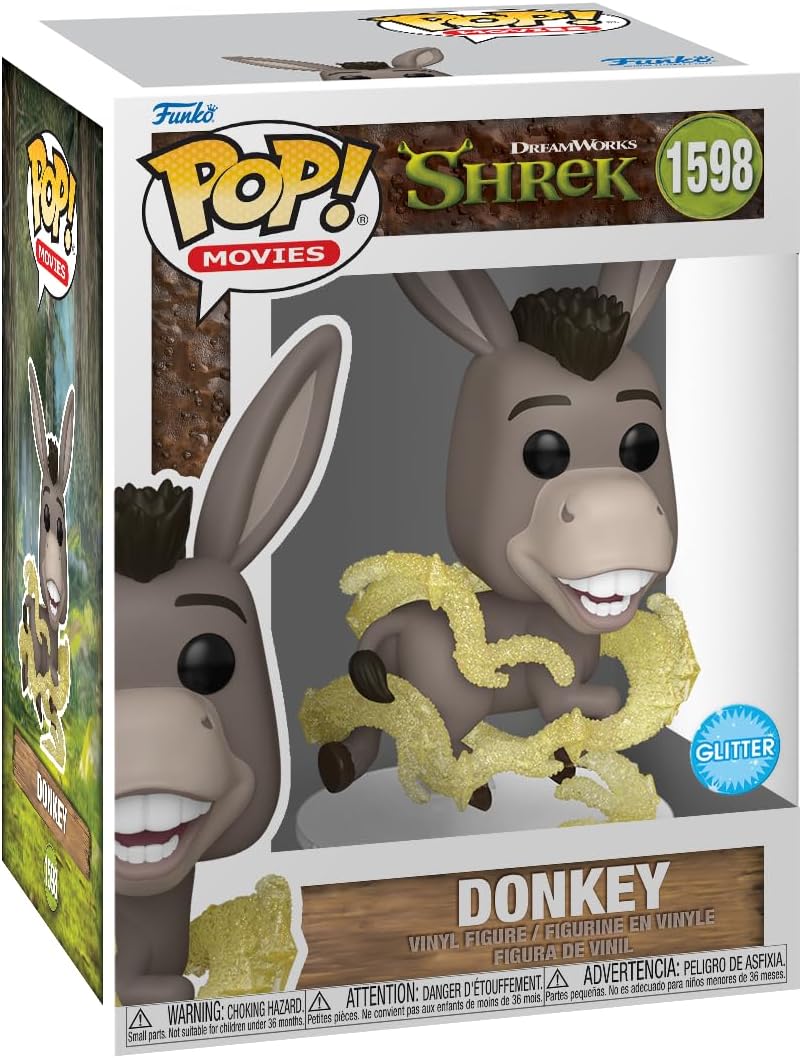 Funko Pop DreamWorks 30th Anniversary Shrek Donkey Glitter