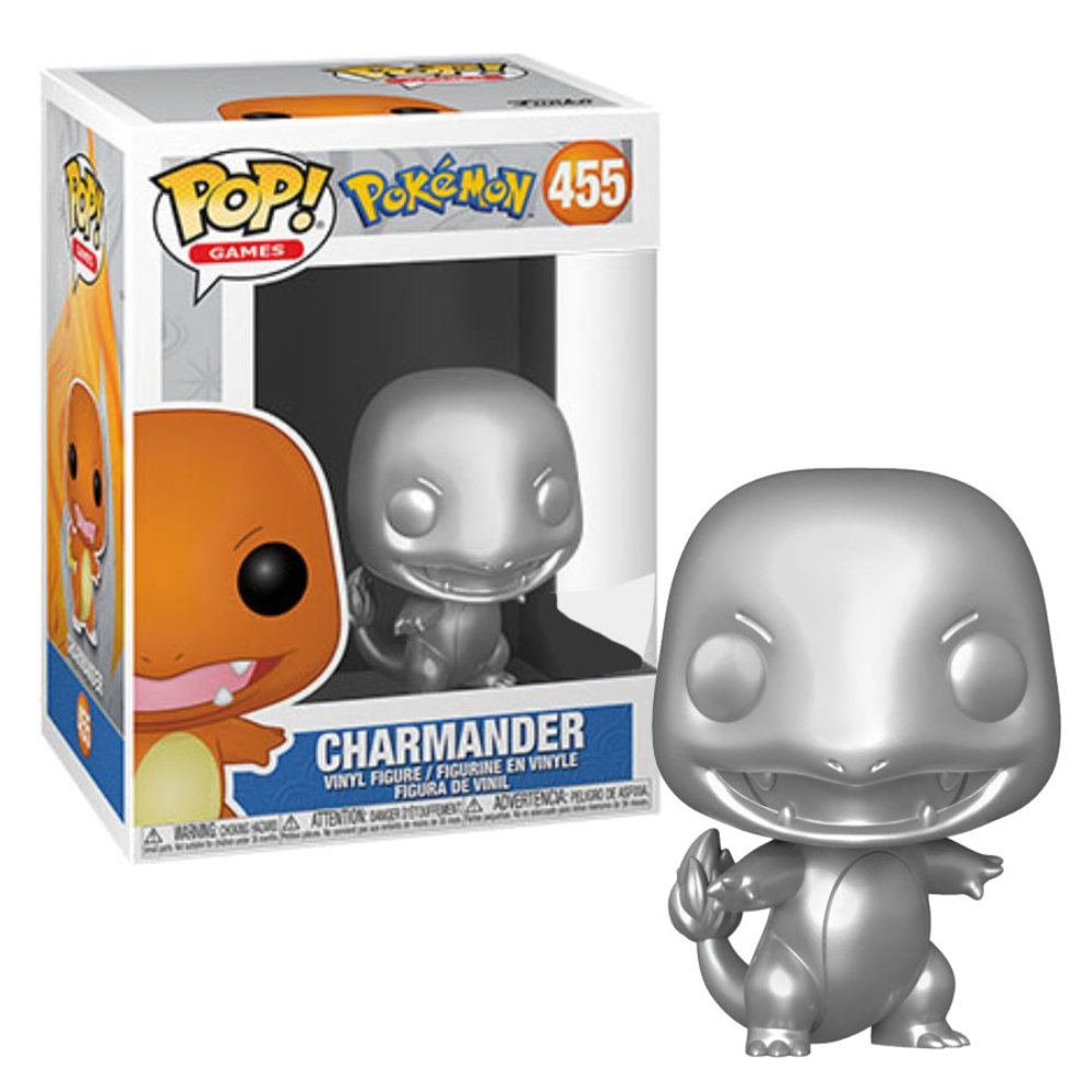 Funko Pop Pokemon Charmander (Silver Metallic)