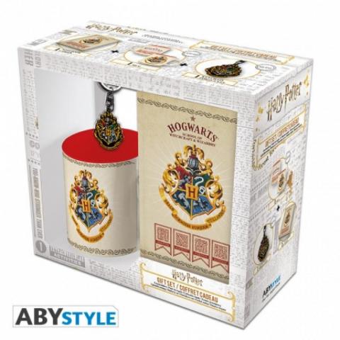 Harry Potter Pack Mug 320ml Llavero y Block De Notas Howarts