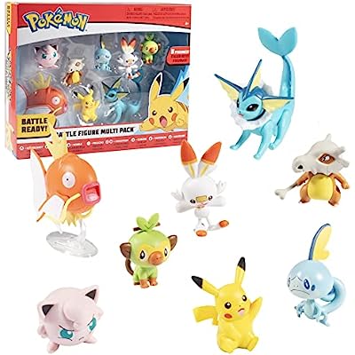Pack 8 Figuras Pokemon Battle Ready Original