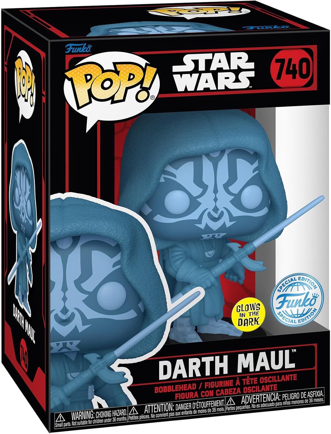 Funko Pop Star Wars Hologram Darth Maul Glow Specialty Series