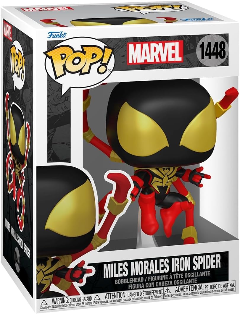 Funko Pop Spider-Man Comics Miles Morales Iron Spider