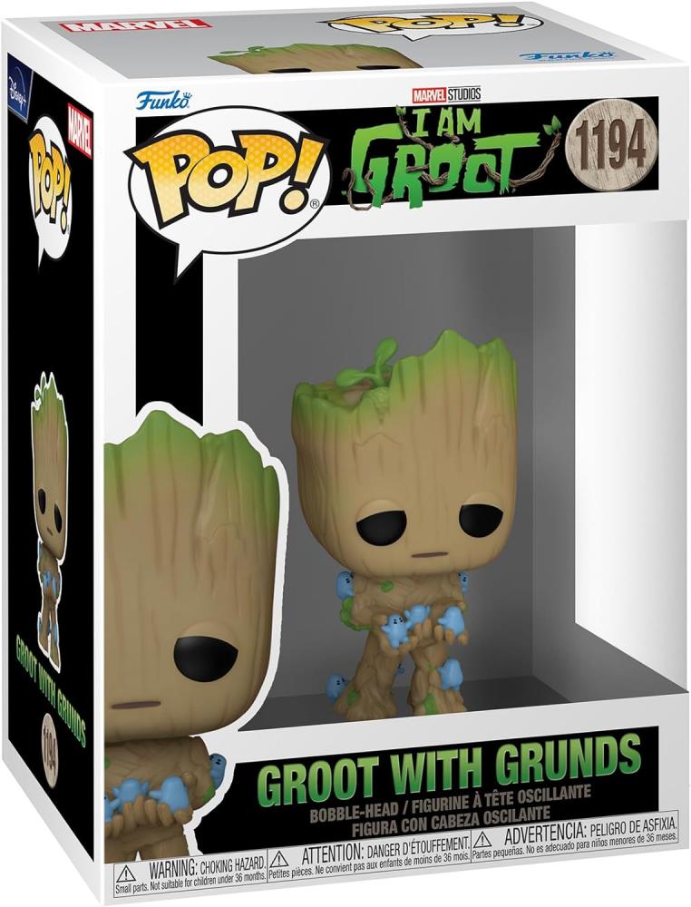 Funko Pop I Am Groot Groot with Grunds