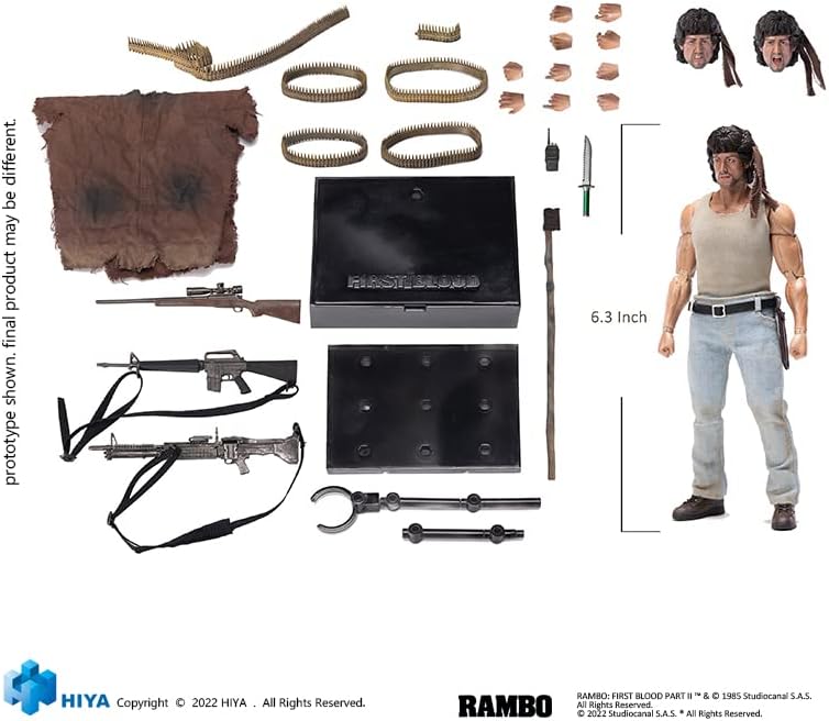 Hiya Toys Rambo First Blood Exquisite Super Series 1:12 PX