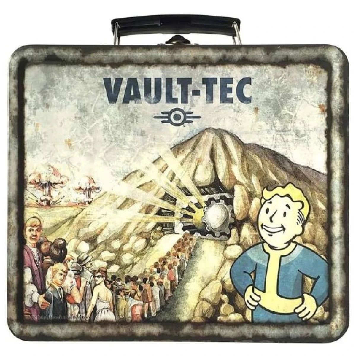 Fallout Shelter Vault-Tec Weathered Replica Tin Tote Exclusive