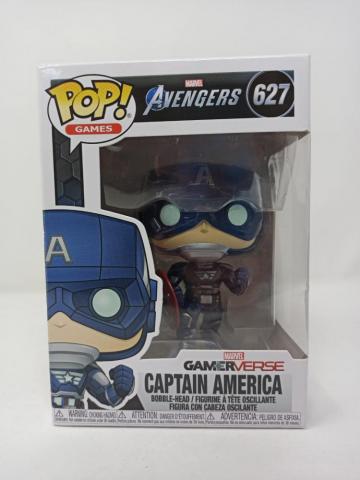 Funko Pop Captain America Video Game Detalle Caja