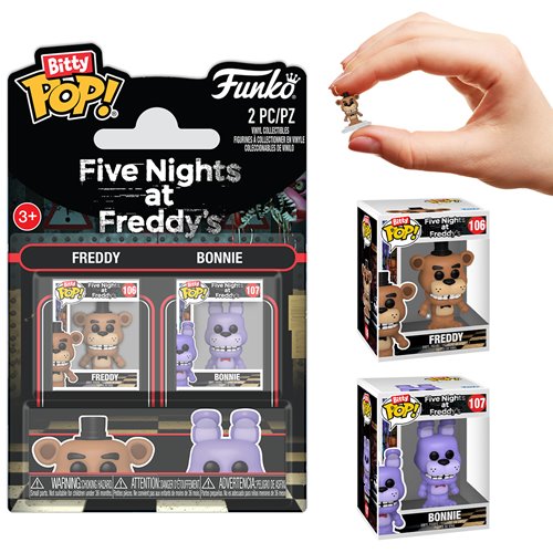 Five Nights at Freddy's Freddy and Bonnie Funko Bitty Pop! Mini-Figure 2-Pack