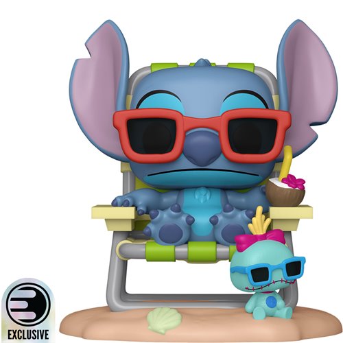 Lilo & Stitch Stitch in Sunlounger Premium Funko Pop! Vinyl Figure #1639 - Entertainment Earth Exclusive