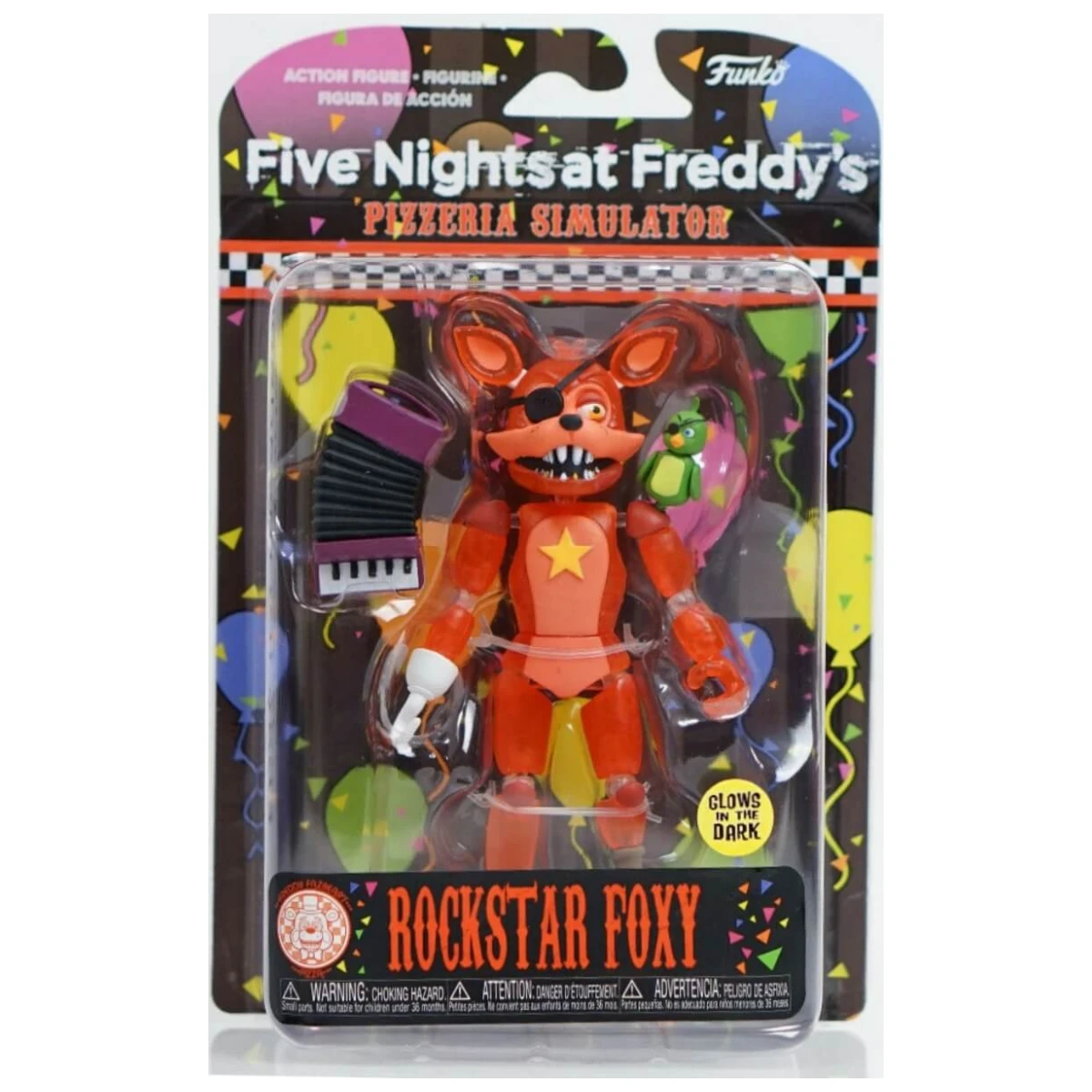 Funko Five Nights at Freddys Pizza Simulator Rockstar Foxy glow