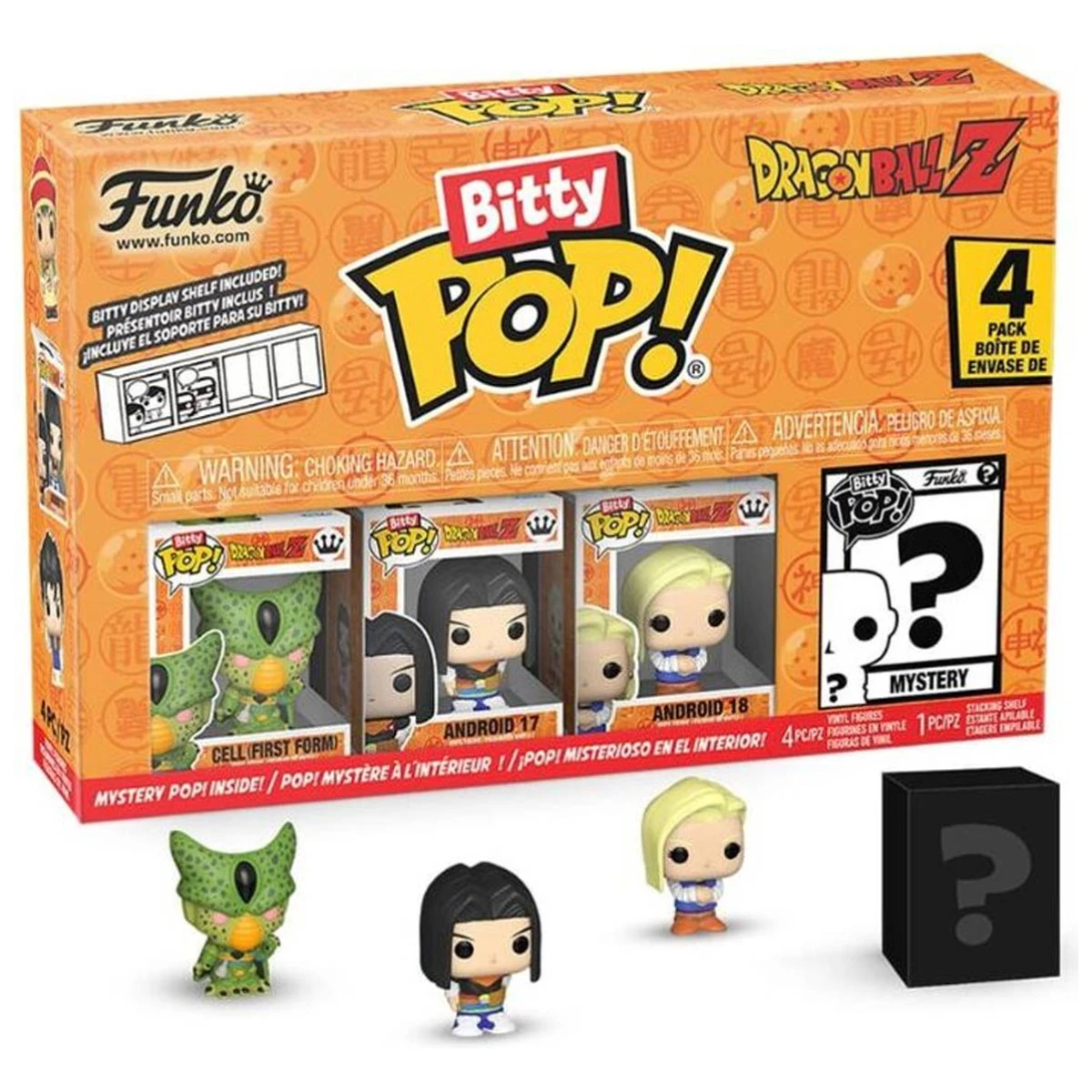 Funko Pop Bitty Dragon Ball Z 4PK Cell First Form Android 17 18