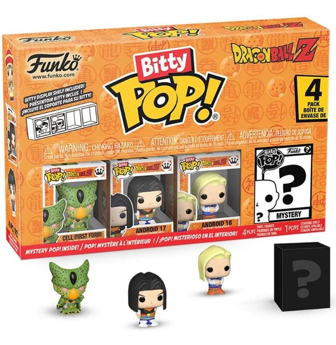 Funko Pop Bitty Dragon Ball Z 4PK Cell First Form Android 17 18