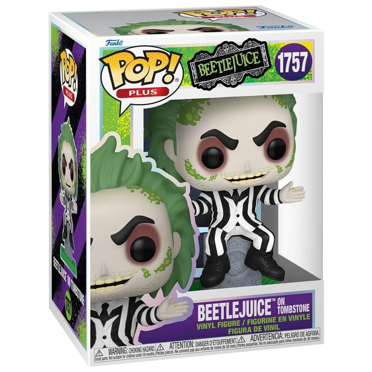 Funko Pop Plus Beetlejuice on Tombstone