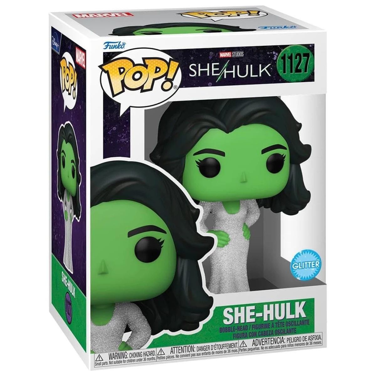 Funko Pop She-Hulk in Gala Dress with Glitter