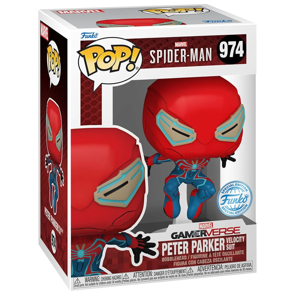 Funko Pop Spider-Man 2 Peter Parker Velocity Suit EE Exclusive