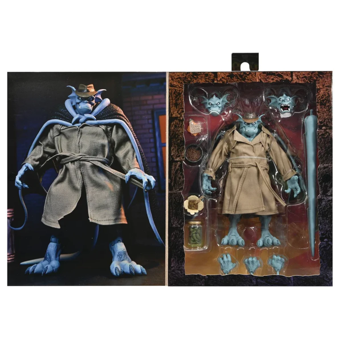 Gargoyles Detective Broadway Silver Falcon with Closed Wings