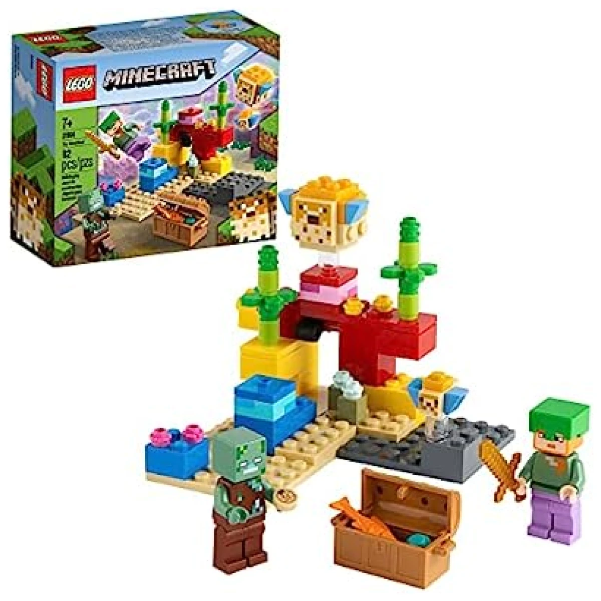LEGO Minecraft The Coral Reef 21164 92 Pieces