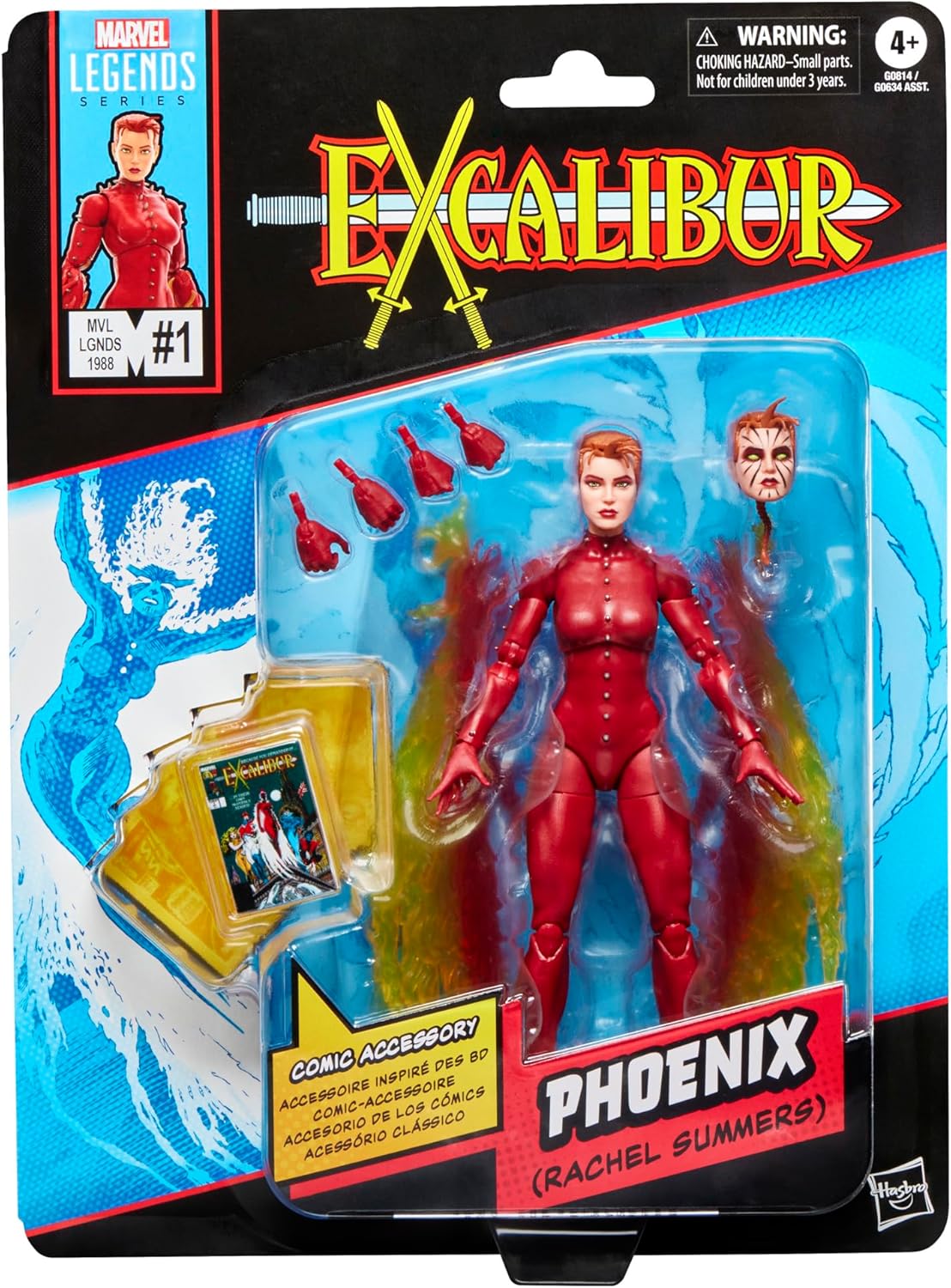 Marvel Legends Series Phoenix (Rachel Summers), Excalibur #1 (1988) Comics-Inspired Collectible 6-Inch Scale X-Men