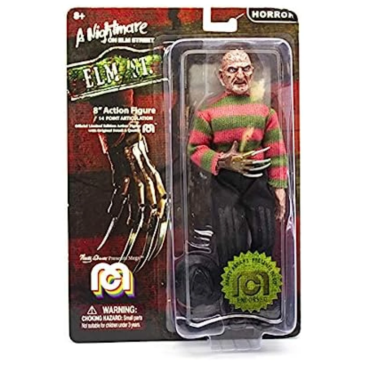 Mego Action Figures, 8” Nightmare On Elmstreet - Freddy 