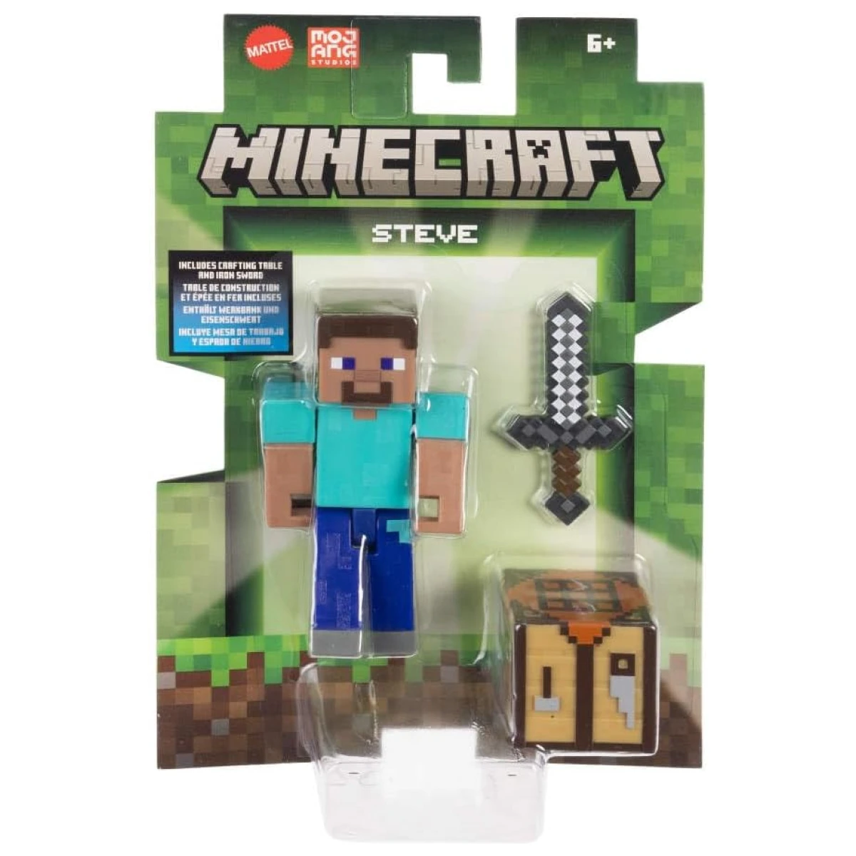 Minecraft Steve Con Mesa De Crafteo Original
