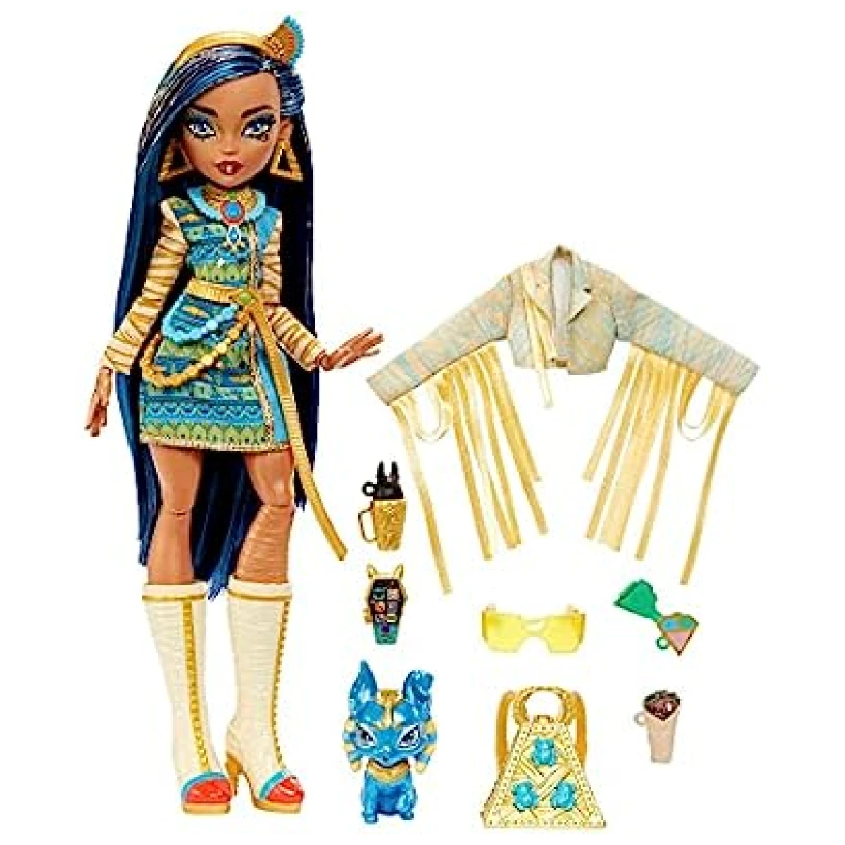 Monster High Doll Cleo De Nile with Accessories and Dog