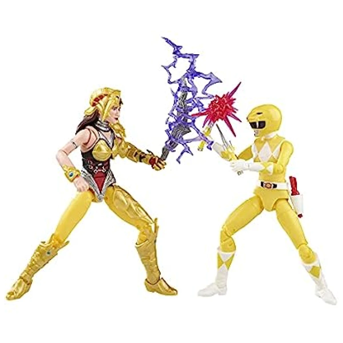 Power Rangers Mighty Morphin Yellow Ranger Aisha Vs. Scorpina