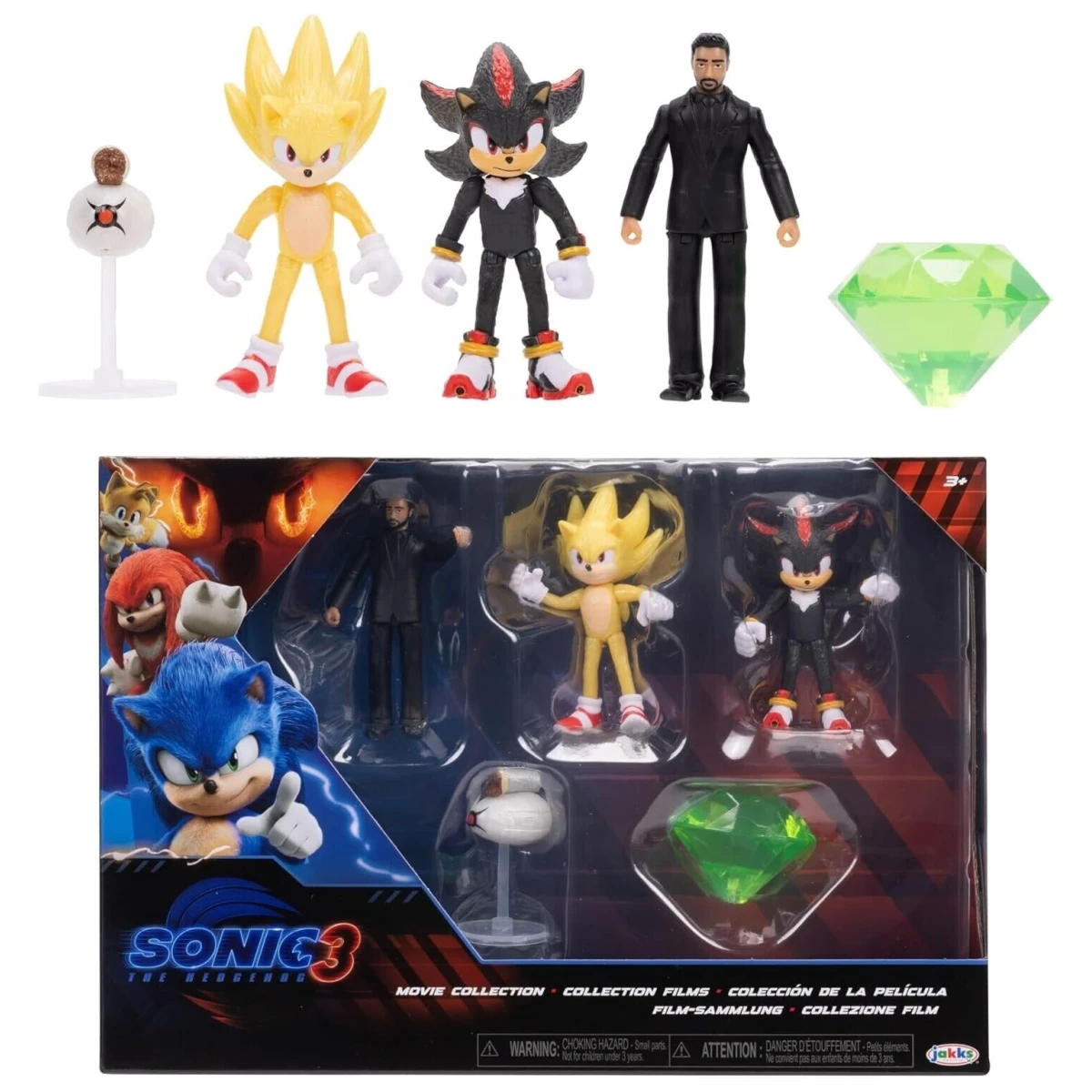 Sonic 3 Movie ActionFigures Multi-Pack 6.5Cm