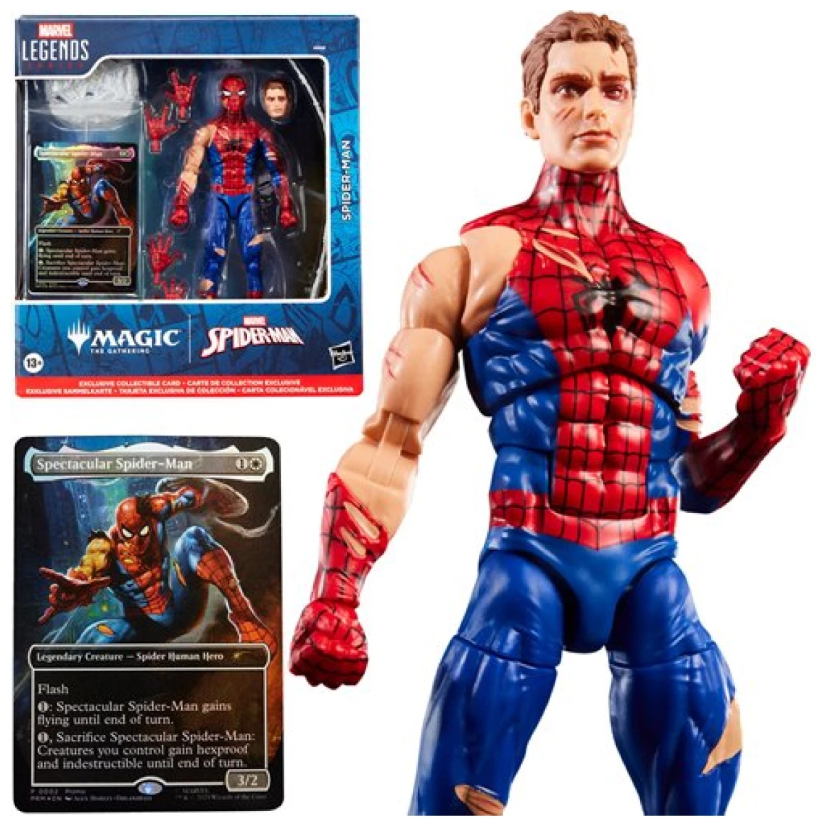 Spider-Man Marvel Legends Magic The Gathering Battle-Damaged
