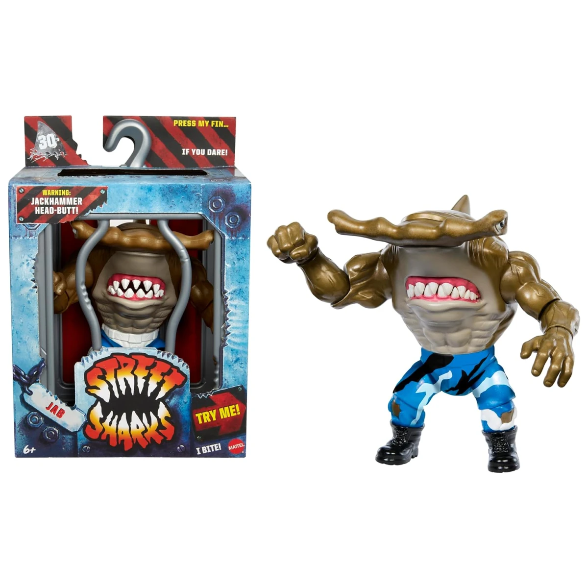 Street Sharks Jab 30 Aniversario Figura Mattel