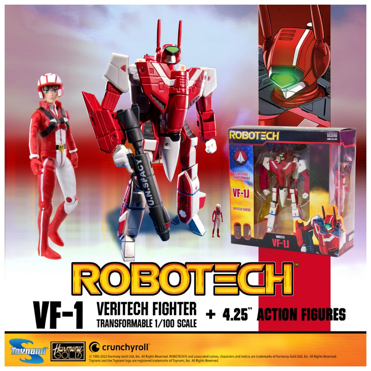 Tonami Robotech Miriya VF-1J Veritech Nave y Figura 4,25