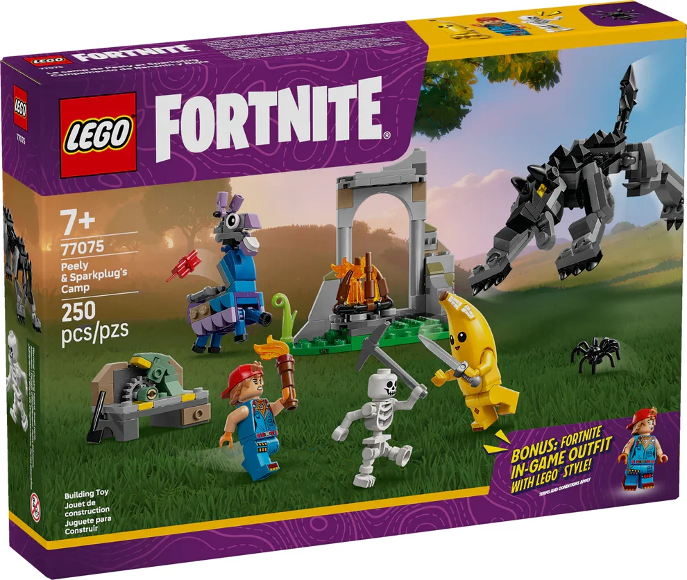 LEGO Fortnite Peely & Sparkplug Camp 77075