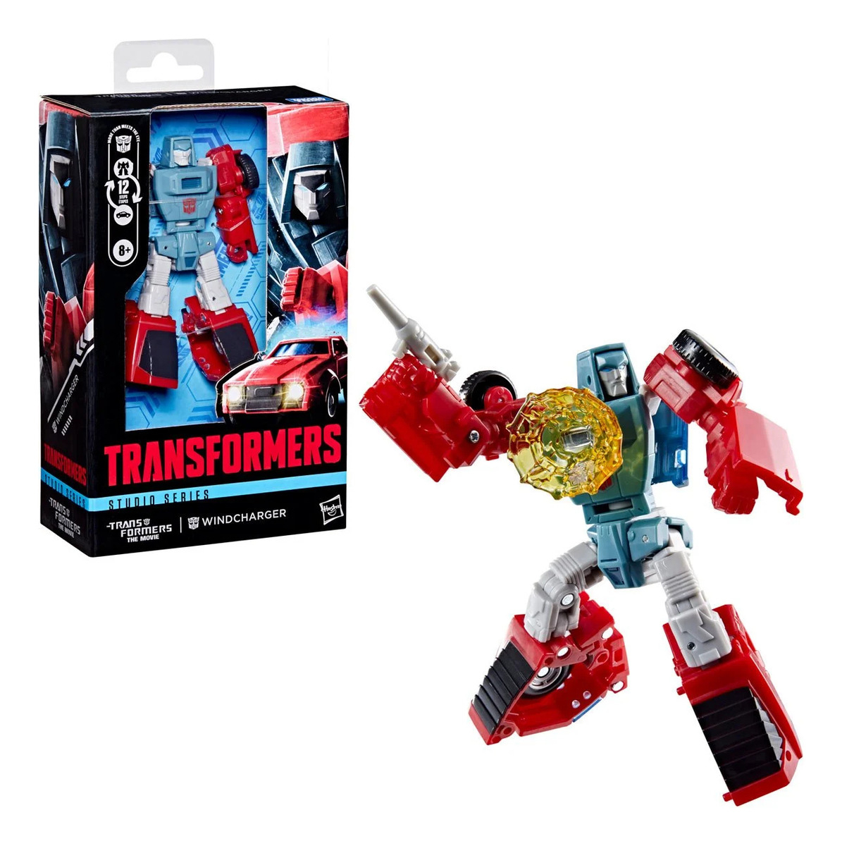 Windcharger Transformers Studio Series The Transformers: The Movie, Deluxe Class, Figura De Acción 11 Cm, Se Transforma En Coche En 12 Pasos, Incluye Blaster Y Efecto Magnético, Hasbro